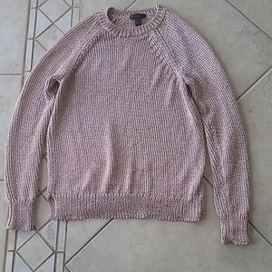 J. Crew Light Mauve Knit Sweater